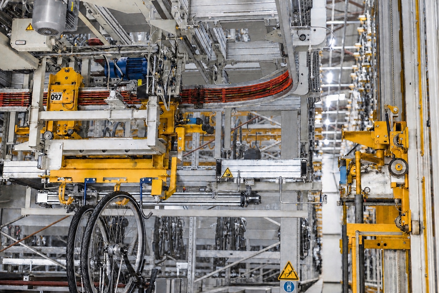 Automatisierter Materialtransport in der Produktionsanlage