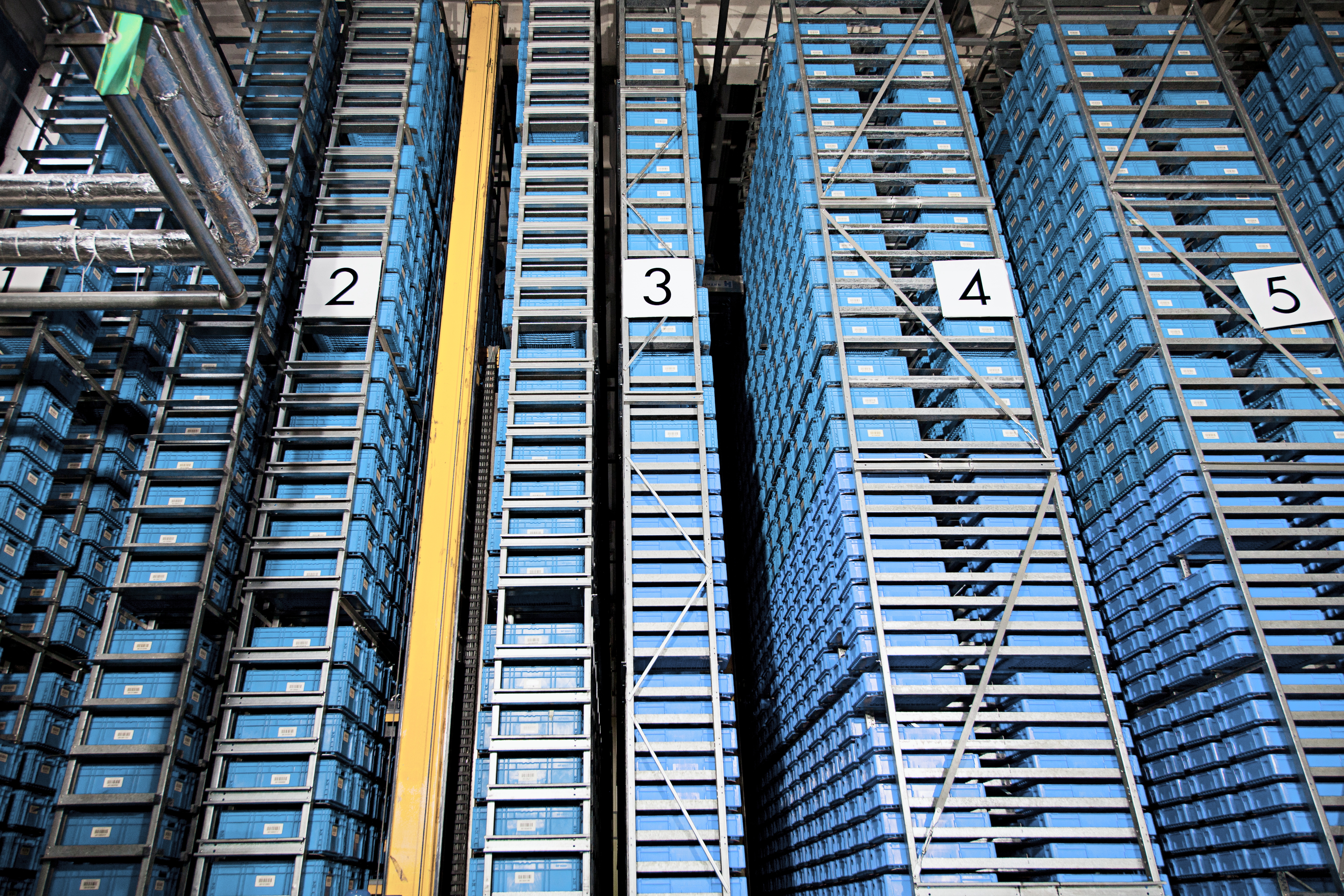 Automatisierte Regalanlage für die Teilelogistik
